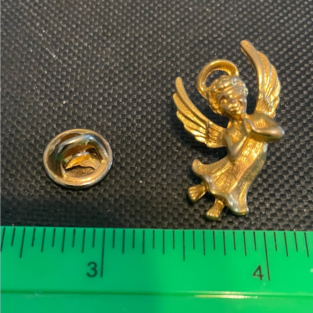 Gold Tone Angel Pin